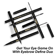 INSIGHT Eyebrow Define Duo (2 in 1)|Water-Resistant Formula | Semi-Matte Finish | Long-lasting | Smudgeproof|Precise Applicator| Tinted Gel|Grey-2.5g