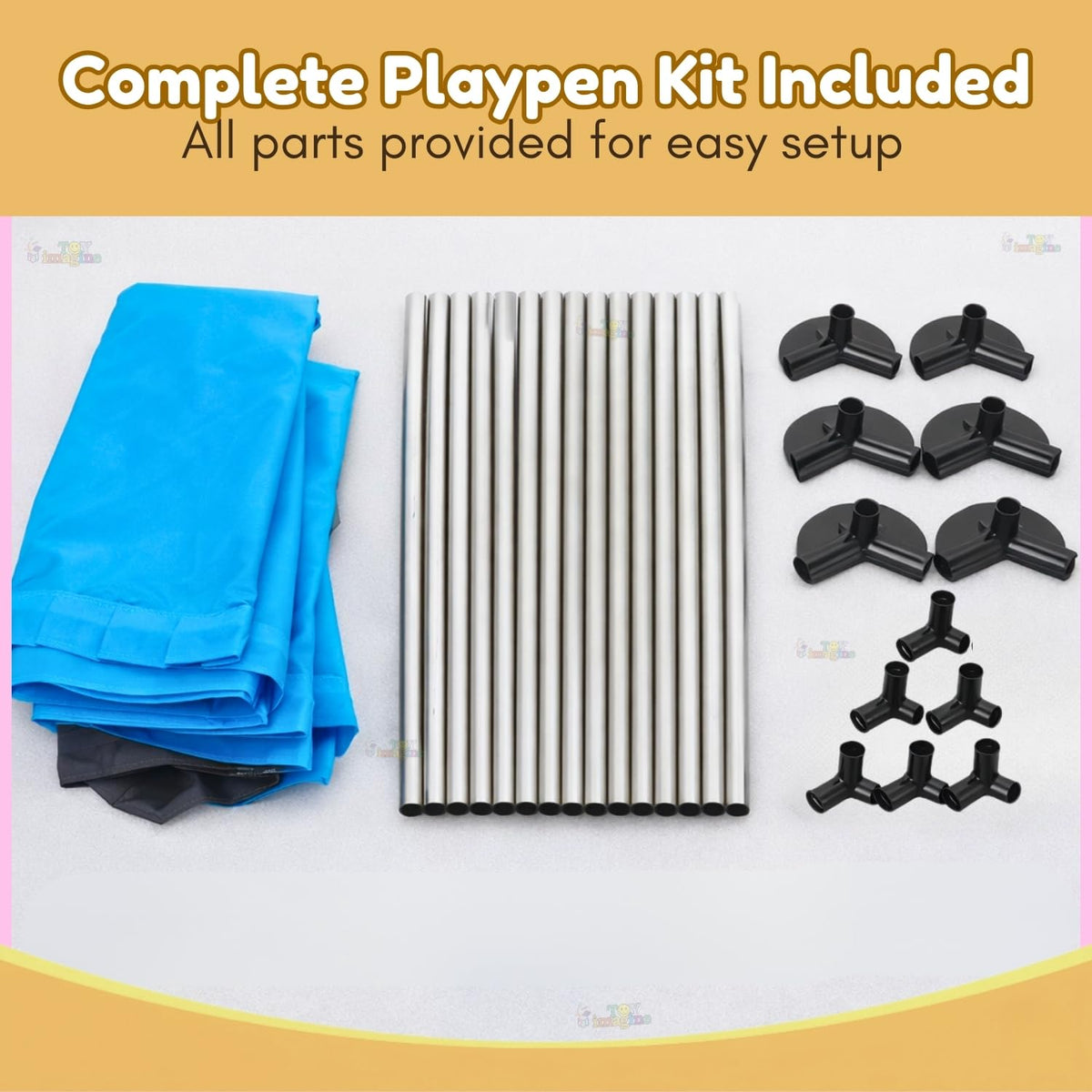 Toy Imagine 128 cm Baby Playpen Hexagonal