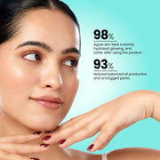 Insight Cosmetics Glass Skin Oil-Free Gel Moisturizer with 5% Niacinamide and Rice Water, Intense Hydration, 60 ml