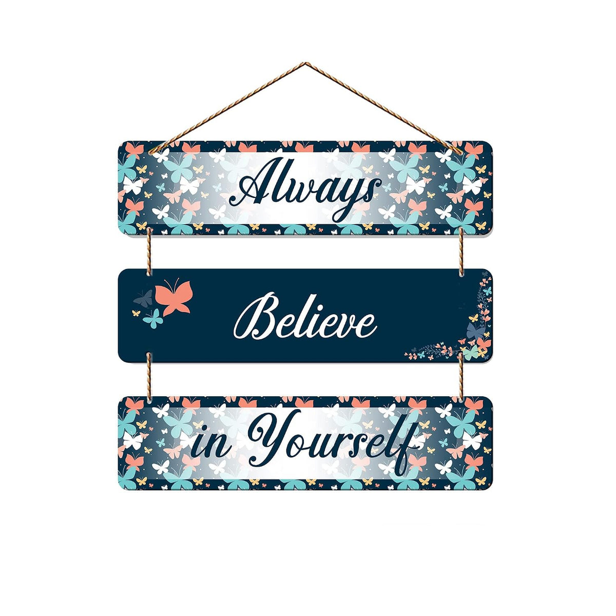 Artvibes Always Believe in Yourself Decorative Wall Art | Quotes Decor Item | Motivational Wall Decor | Wall Accent | Graphic Art | Gift Items | Office Wall Decoration Items (WH_5311N)