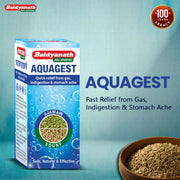 Baidyanath Aquagest – 100 g | Ayurvedic Herbal Formula with Ajwain (Trachyspermum Ammi) and Fennel (Foeniculum Vulgare) for Digestive Care