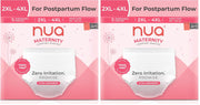 Nua Ultra-Safe Maternity Panties Xxl-Xxxl (38-54 Inches)|Postpartum Bleeding And Clots|4X More Absorbent|360 Degree Protection|25% Longer Absorbent Core|Breathable|Safe On Skin,Pack Of 5