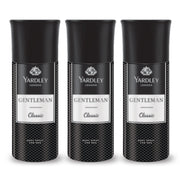 Yardley London Gentleman Classic Deodorant Body Spray For Men, 220ml Each (Pack Of 3)