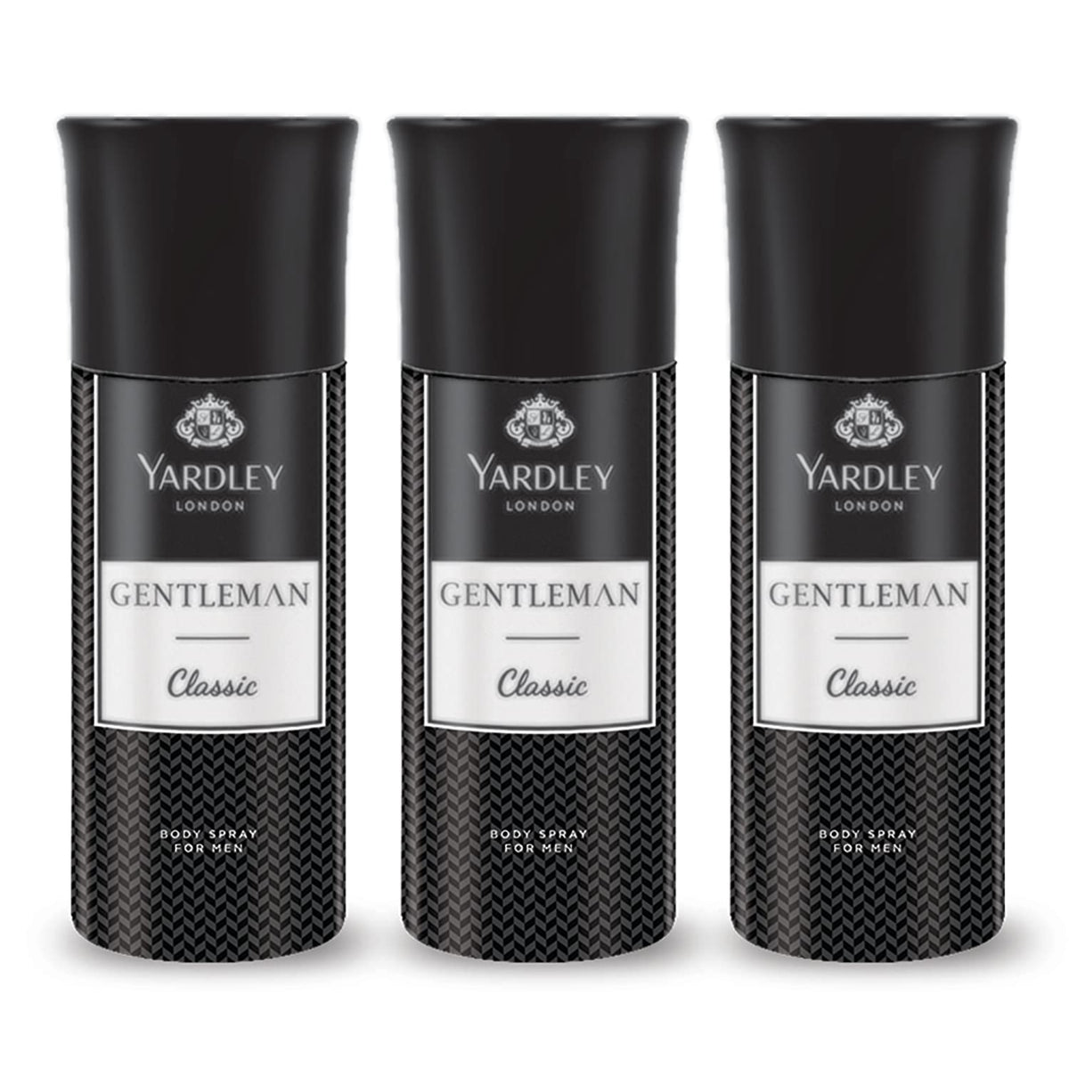 Yardley London Gentleman Classic Deodorant Body Spray For Men, 220ml Each (Pack Of 3)