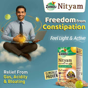 Zandu Nityam 30 Tablets Pack of 3 | Ayurvedic Laxative | Overnight relief from constipation | Relief from Gas, Acidity & Bloating | No Stomach Cramps