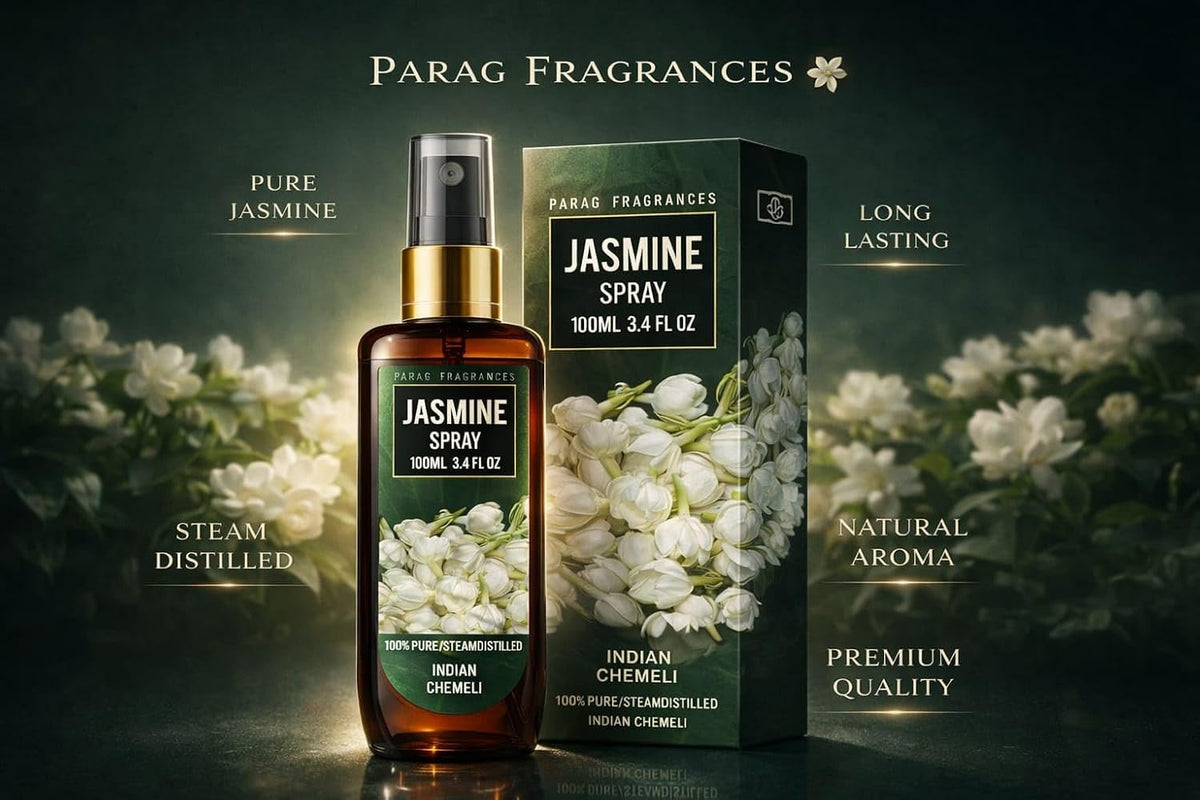 Parag fragrances Natural Room Perfume Spray/Air Freshener (Long Lasting And Made With Natural Essential Oils) 100Ml (Jasmine)
