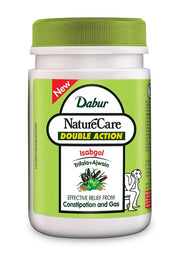 Dabur Nature Care Isabgol Double Action Trifala And Ajwain, Effective Relief From Constipation And Gas - 100 Gm