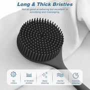 E-COSMOS® Premium Silicone Back Scrubber with Long Handle - BPA-Free Shower Body Brush for Men & Women (Multi Color)