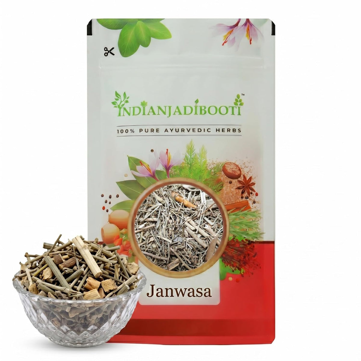 IndianJadiBooti Pure Janwasa (Yavasa/Camel Thorn) | Alhagi Maurorum | Traditional Ayurvedic Botanical for Digestive Comfort, Systemic Cooling & Excretory Harmony (50g Pack of 2)
