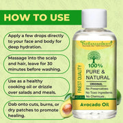 IndianJadiBooti Avocado Cold Pressed Carrier Oil | (100ml)