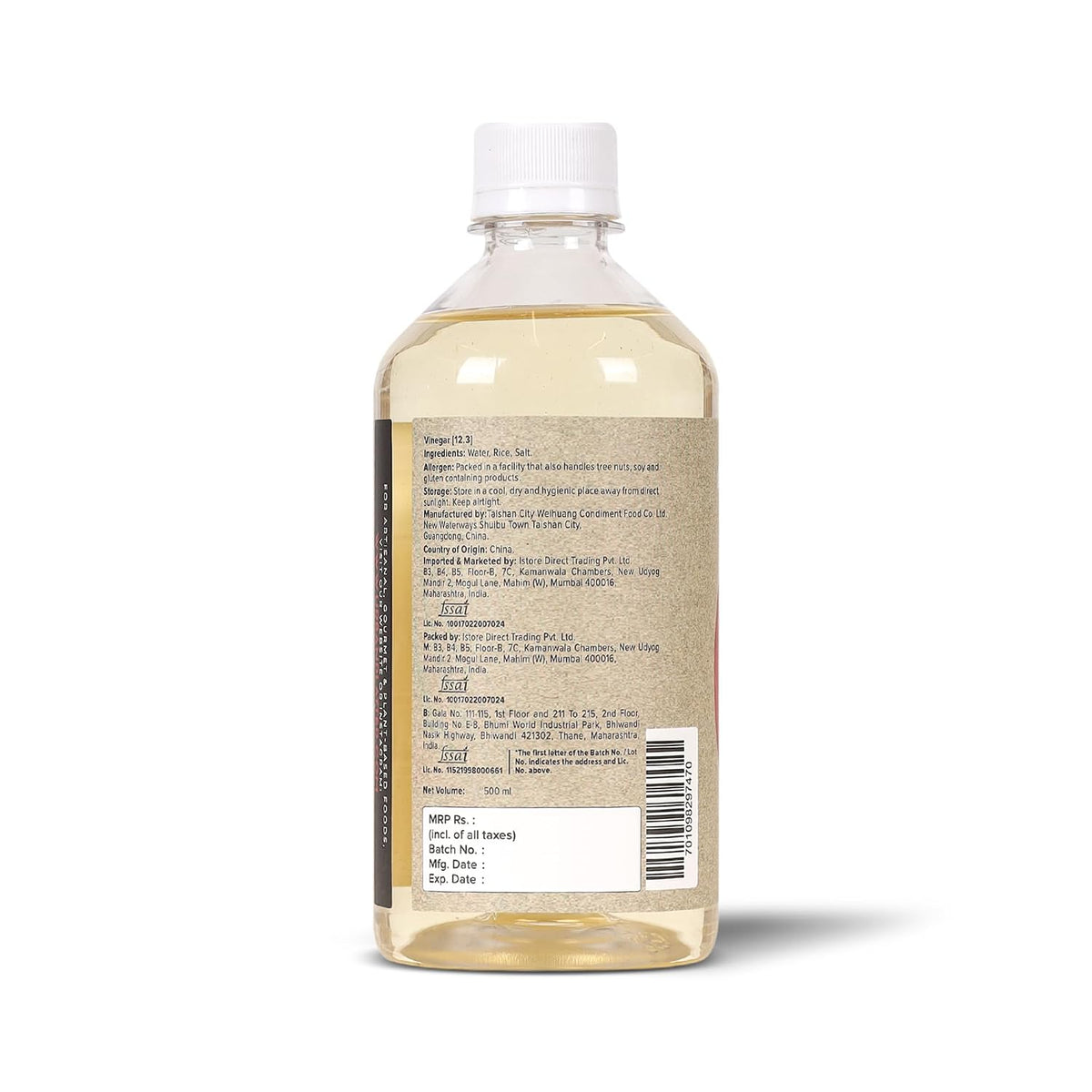 Urban Platter Japanese Style Rice Vinegar (Komezu), 500ml [All Natural Vinegar Traditionally Brewed and Seasoned]