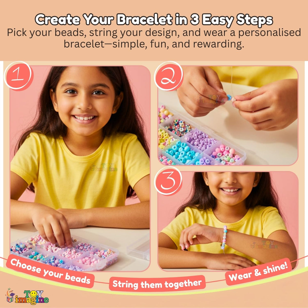 Toy Imagine DIY Bracelet Making Kit for Girls
