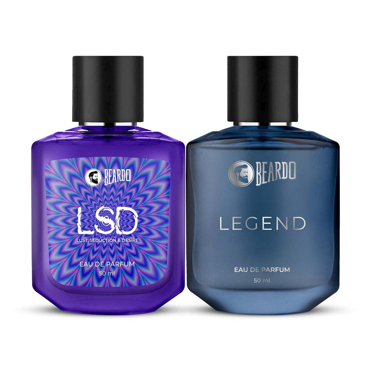 Beardo Twin Legends- LSD & Legend Perfume for Men (50ml x 2) | Long Lasting Fragrance | Long Lasting Perfume for Men | Gift for Men | Gift for Friend
