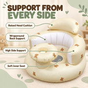 Toy Imagine Inflatable Baby Chair Feeding Tray Back Support & Built-in Pump
