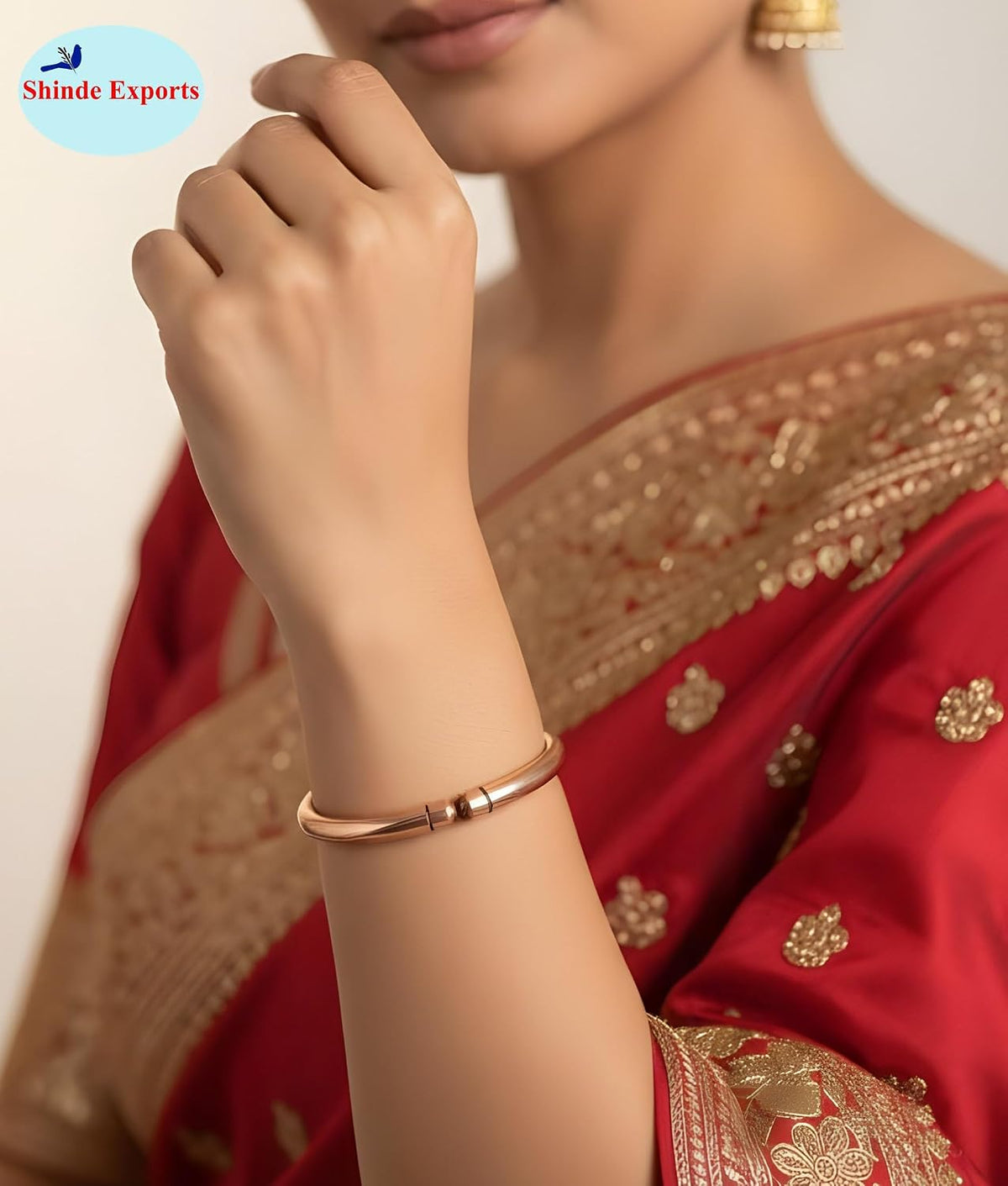 SHINDE EXPORTS Pure Copper Kada/Bracelet for Men and Women.