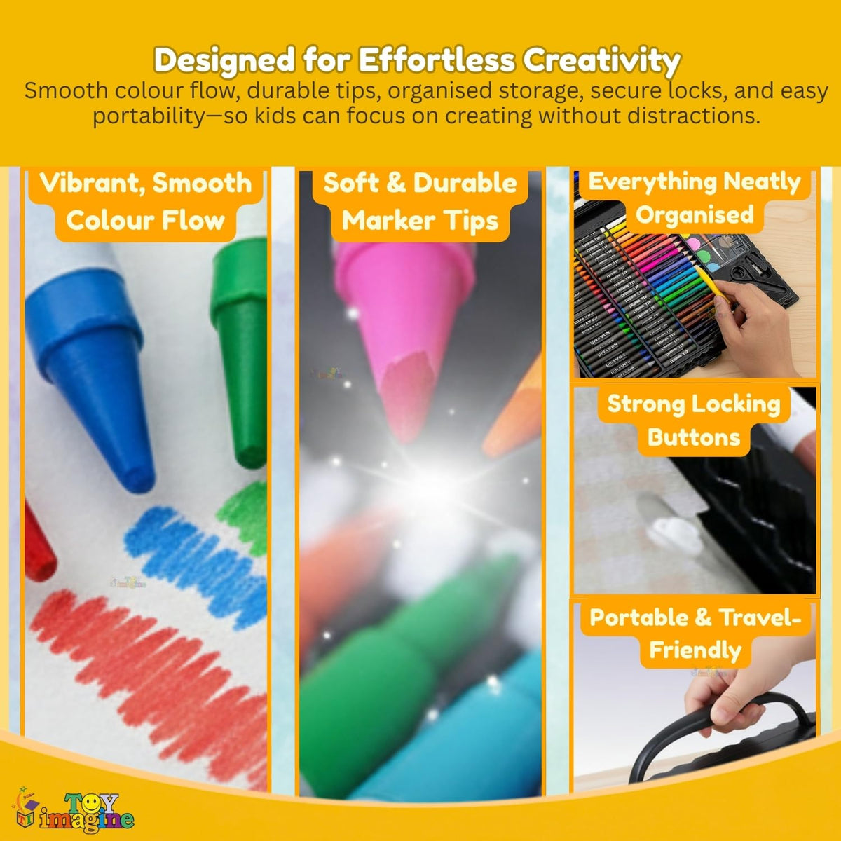 Toy Imagine 150 Pieces Colour Set Kit for Kids 6–12