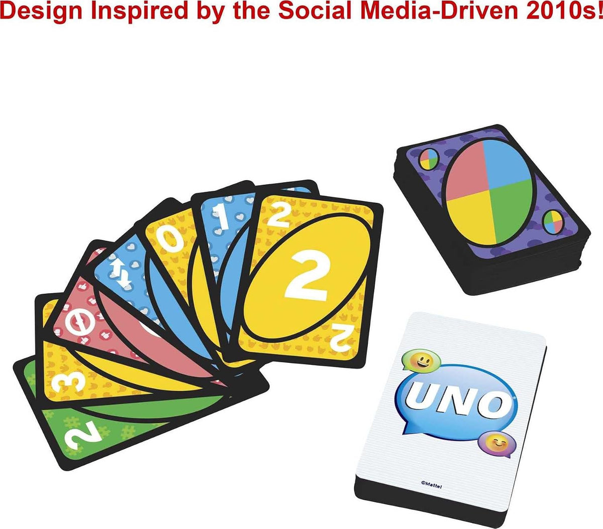 Mattel Games UNO Iconic 2010s Card Game, multicolor (GXV52)