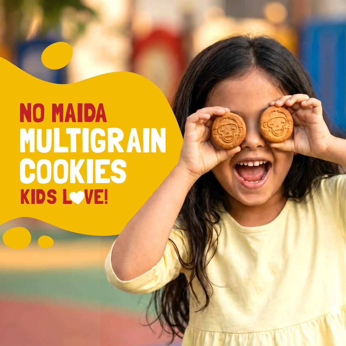 Slurrp Farm Banana Oat Cookies | No Maida No Refined Sugar | Healthy Cookies Made With Multigrain | Perfect for Tiffins, Travel or Snack Time | Pack of 3 x 80g