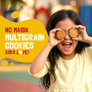 Slurrp Farm Banana Oat Cookies | No Maida No Refined Sugar | Healthy Cookies Made With Multigrain | Perfect for Tiffins, Travel or Snack Time | Pack of 3 x 80g