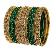 NMII Get your traditions Valentine Gift for Girls & Women Silk Thread Bangle Set With Zircon For Womne & Girls