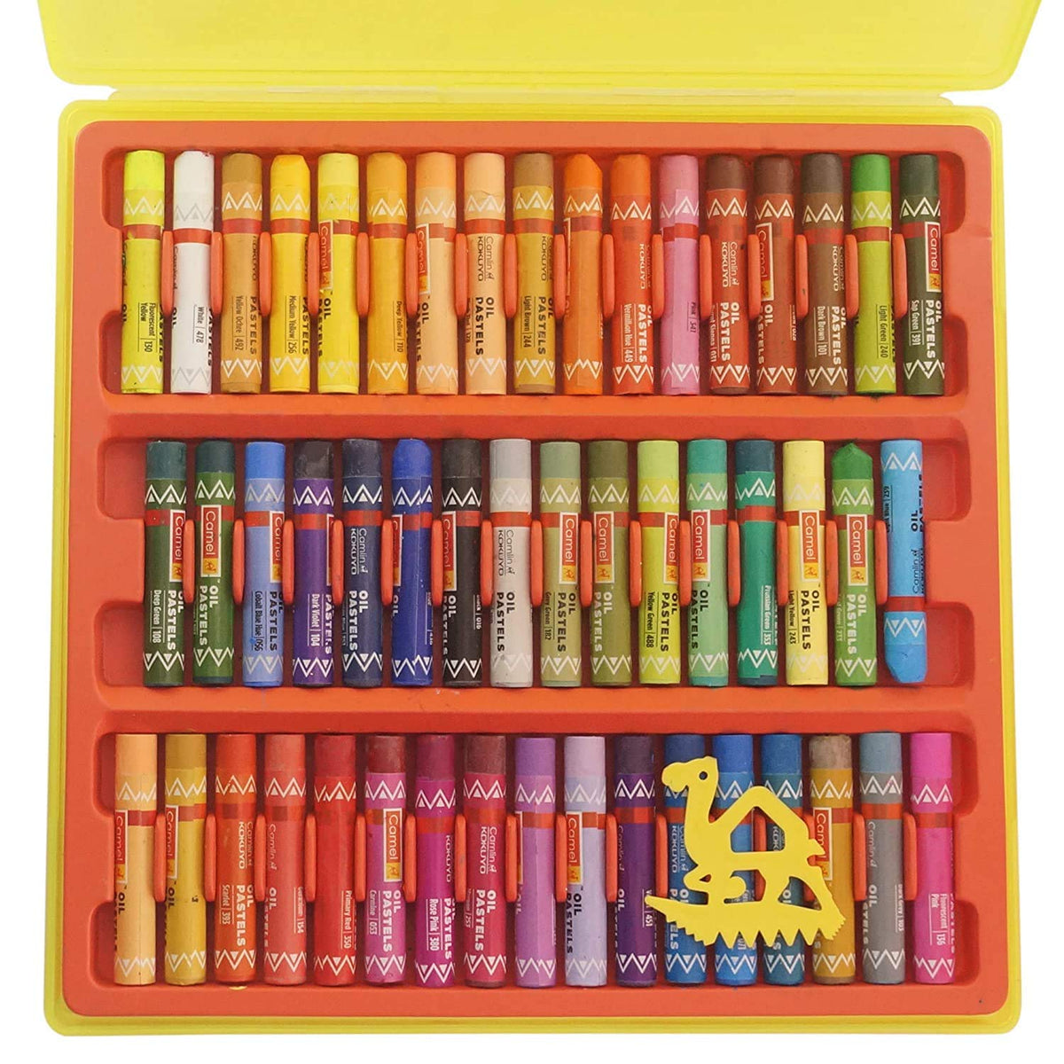Camel Anu Oil Pastel With Reusable Plastic Box-50 Shades ,Multicolor