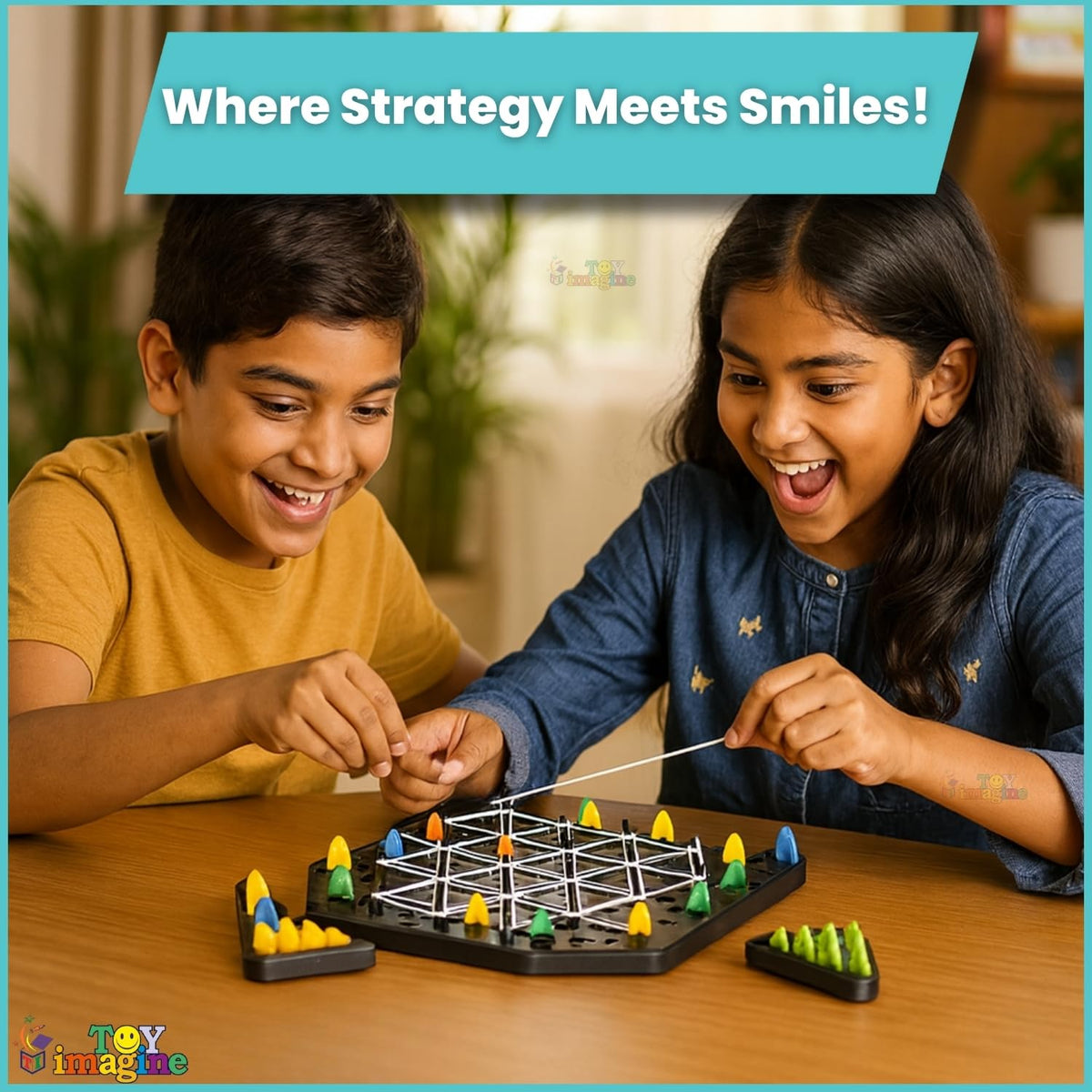 Toy Imagine Chain Triangle Chess Game Triggle