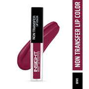 INSIGHT Cosmetics Liner Express Eye Pen, Black(Matte), 1.5g (Black) & Insight Non Transfer Lip Color, Matte Finish, 4ml (19 Dive)