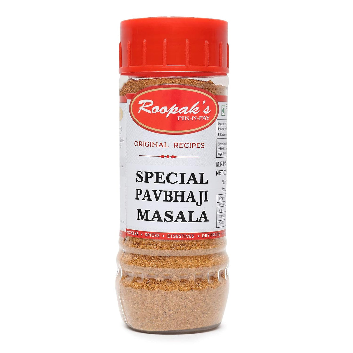 ROOPAK'S PIK-N-PAY's-Combo Pack Of Aloo Puri Masala + Special Pavbhaji Masala + Matar(Kulcha)Masala(Pack Of 3,100Gm Each)