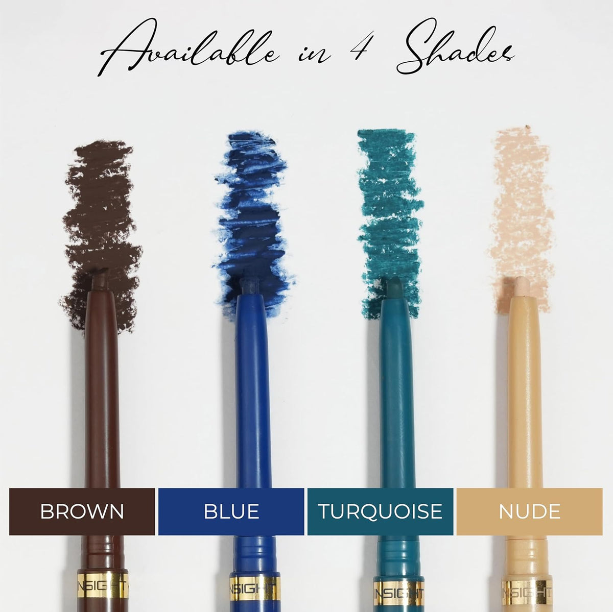 INSIGHT Intense Kohl Kajal Pencil - Nude | Matte Finish | All Day Wear | Waterproof | Single Stroke Application - (0.35 g)