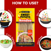 urban platter Sweet Potato Noodles (Dangmyeon, 300g (Korean Style Japchae Noodles|Glass Noodles|Additive Free|Gluten Free))