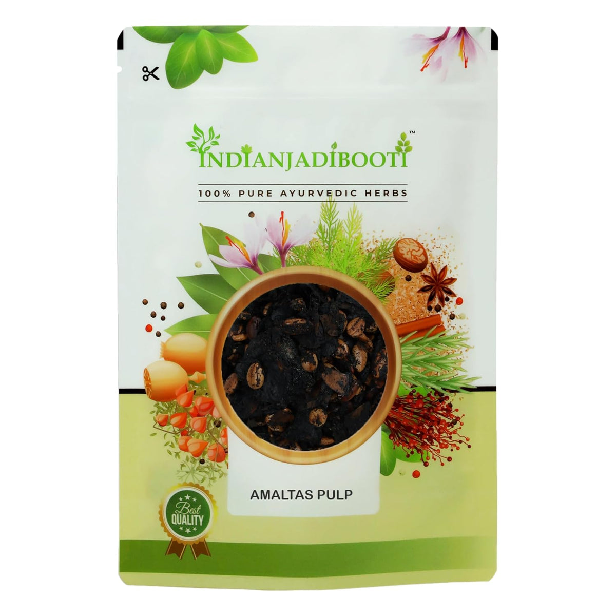 IndianJadiBooti Amaltas Pulp (250g) | Cassia Fistula/Amaltash Gudda | Aragvadha | Natural Gentle Laxative for Kids & Adults | Constipation Relief | Pure & Seedless