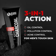 Beardo Charcoal Facewash, 50ml & Peel Off Mask, 50g| For Deep Pore Cleaning and Removes Dirt | Face Mask for Glowing Skin | Gift Hamper for Men | Rakhi Gift for Brother