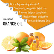 Keya Seth Aromatherapy Skin Defence Orange Body Oil Skin Lightening, Rejuvenating Non-Sticky for Daily Use After Bath, Massage Oil Enriched with Orange & Vitamin C (200 ml (Pack of 1))
