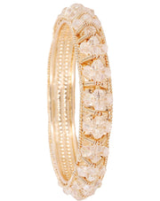 NMII Gold Plated Pearls Kada Bangles Set For Women & Girls | Traditional Designer Bangles | Wedding, Party, Function, Festival, Occasion Fashion Jewellery | Women's Bangles- Set of 2