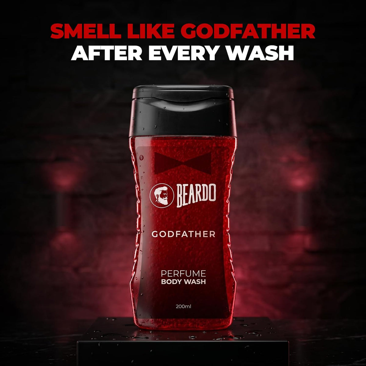 Beardo Godfather Body Wash for Men, 200ml | Powerful and Energising Bodywash for Men | Luxurious Lather and Refreshing Shower Gel | Goodness of Licorice Extract for Long Lasting Fragrance