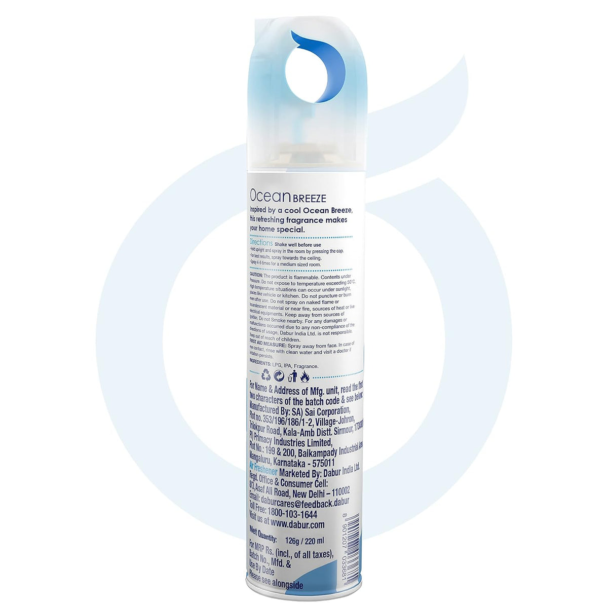 Odonil Room Air Freshener Spray, Ocean Breeze - 270 ML
