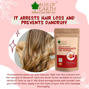 Bliss of Earth Pomegranate Peel Powder 453GM Organic Herbal For Face