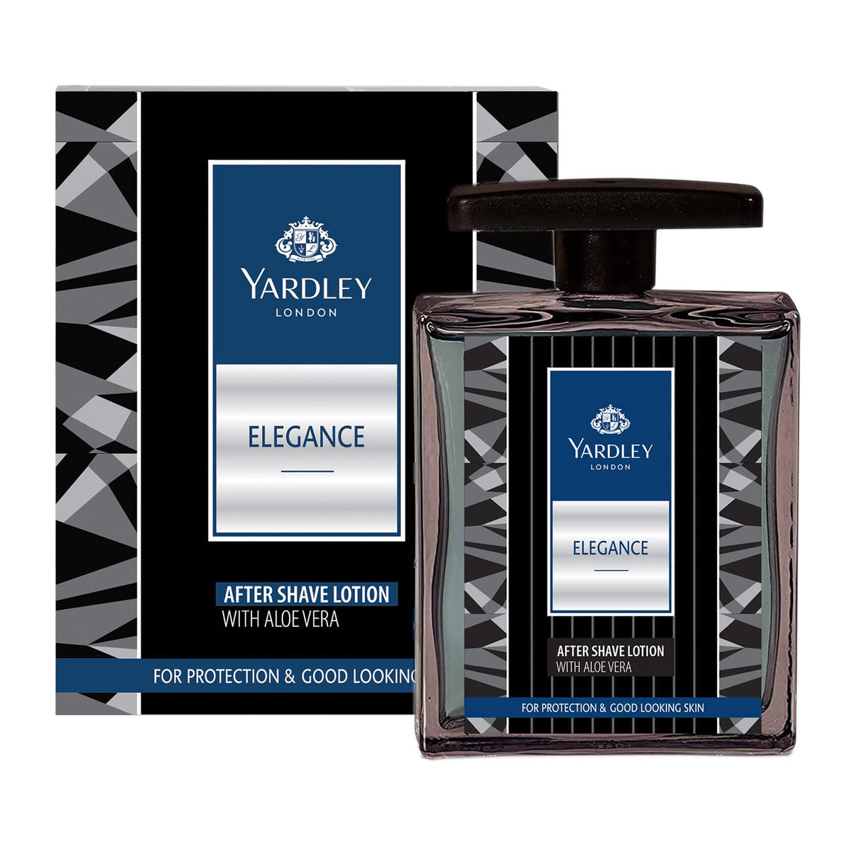Yardley London Elegance After Shave Lotion with Aloe Vera| Daily Use After Shave Lotion for Men| For Protected & Good Looking Skin| 100ml
