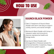 BrijBooti Black Kaunch Seeds Powder 100 Gr - Kaunch Beej Kala Powder - Mucuna Pruriens - Cowhage