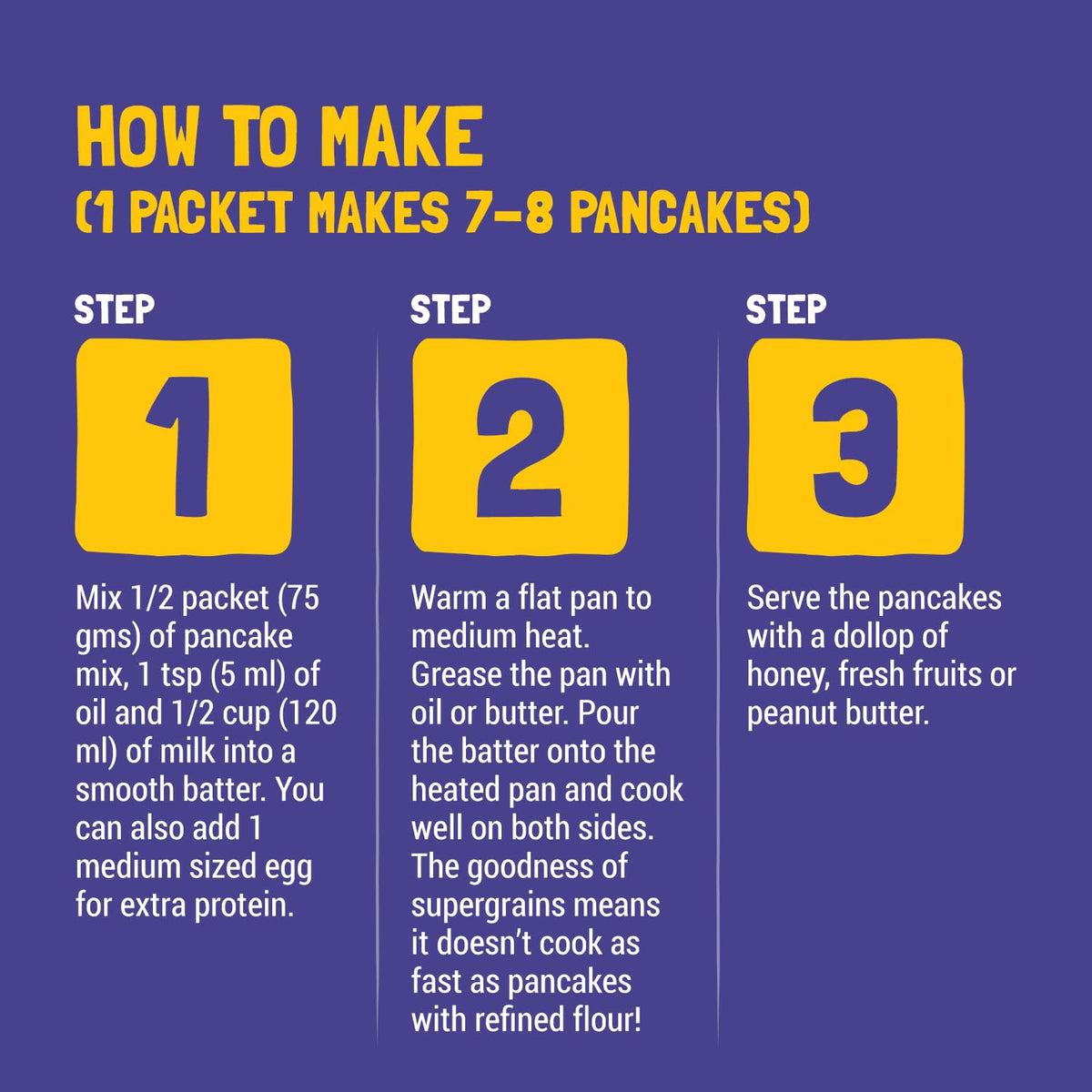 Slurrp Farm Blueberry Millet Pancake Mix | No Maida, 150g