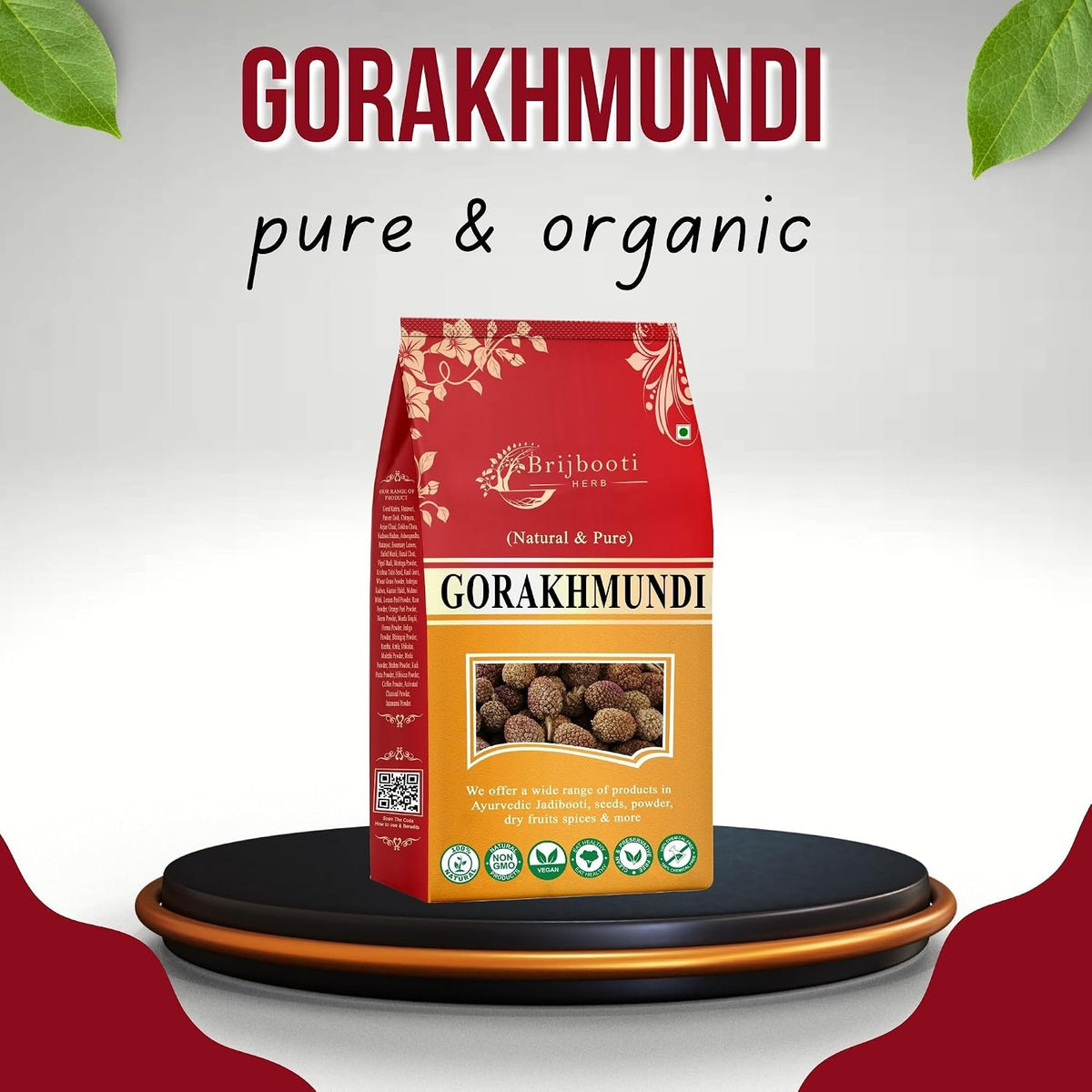Brijbooti Gorakhmundi 100 Gr | Sphaeranthus Indicus | Whole Raw Gorakhmundi | Gorakh Mundi