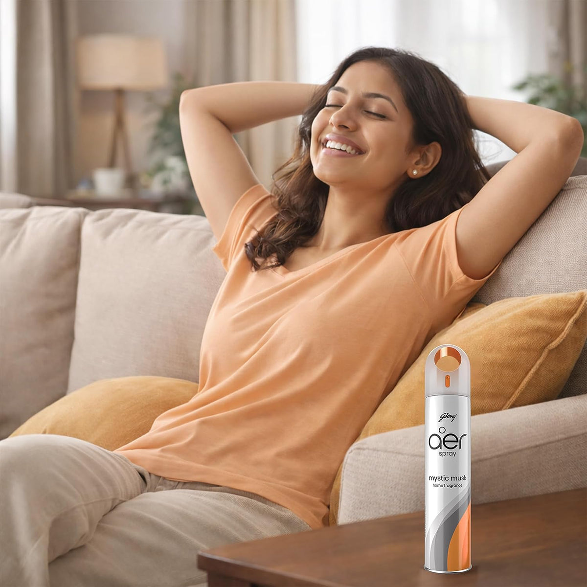 Godrej aer Spray | Room Freshener for Home & Office - Mystic Musk (200 ml) | Long-Lasting Fragrance