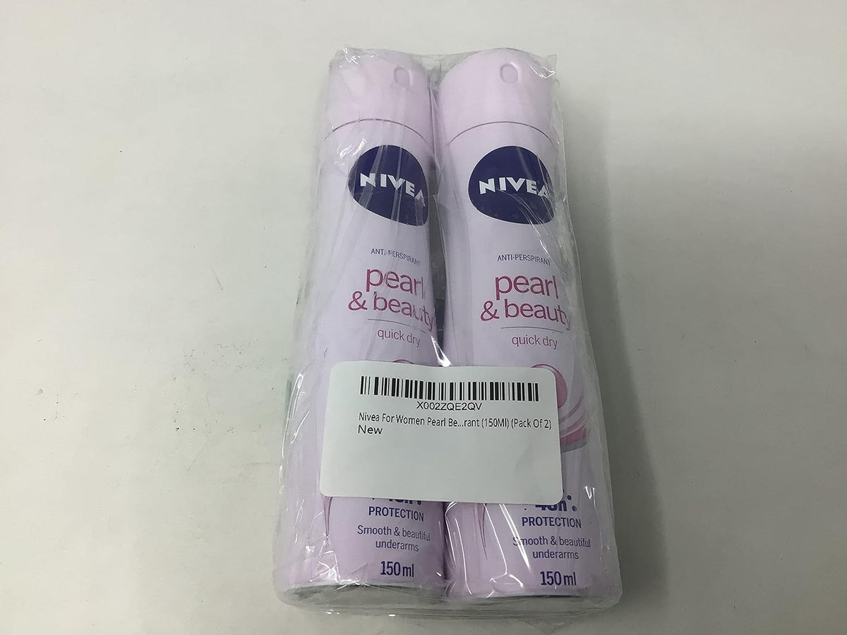 Nivea for Women Pearl Beauty Deodorant (Pack of 2) 150 ml