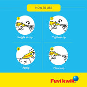 Pidilite Fevikwik One Drop Instant Adhesive | For Instant Sticking And Strong Bond | Multipurpose Use | Non-Stick, Non-Staining | 3G, Pack Of 12