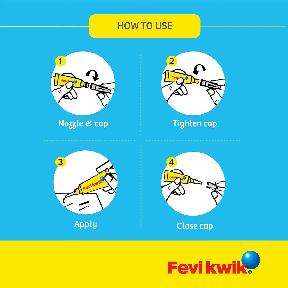 Pidilite Fevikwik One Drop Instant Adhesive | For Instant Sticking And Strong Bond | Multipurpose Use | Non-Stick, Non-Staining | 3G, Pack Of 12