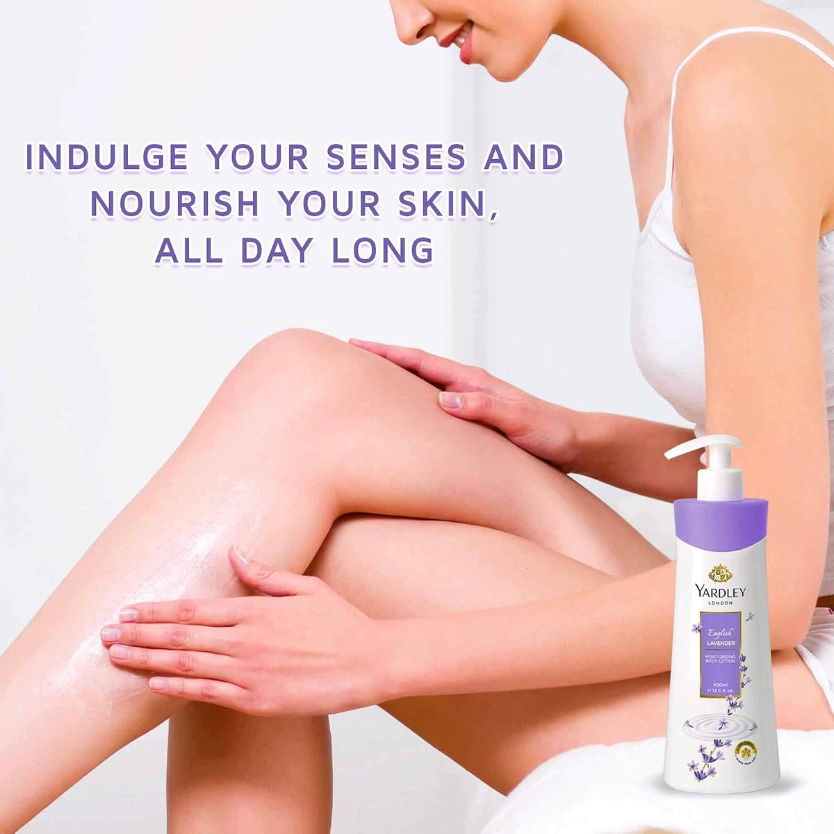 YARDLEY London ENGLISH LAVENDER MOISTURISE AND REVITALISE Mpisturising Body Lotion 400 ml