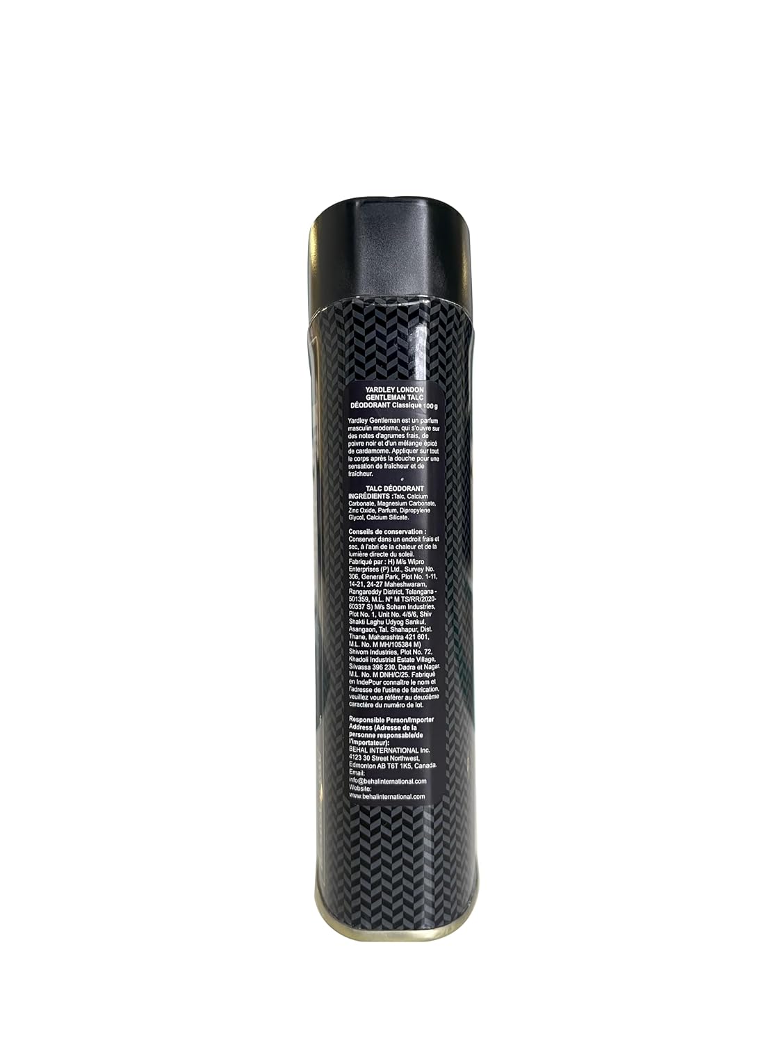 Yardley London Gentleman Classic Deodorizing Talc for Men, 100g