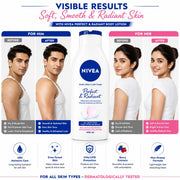 NIVEA Perfect & Radiant Body Lotion 400ml | Daily Moisturizer for Even Skin Tone & Natural Radiance | With Licorice & Berry Extracts