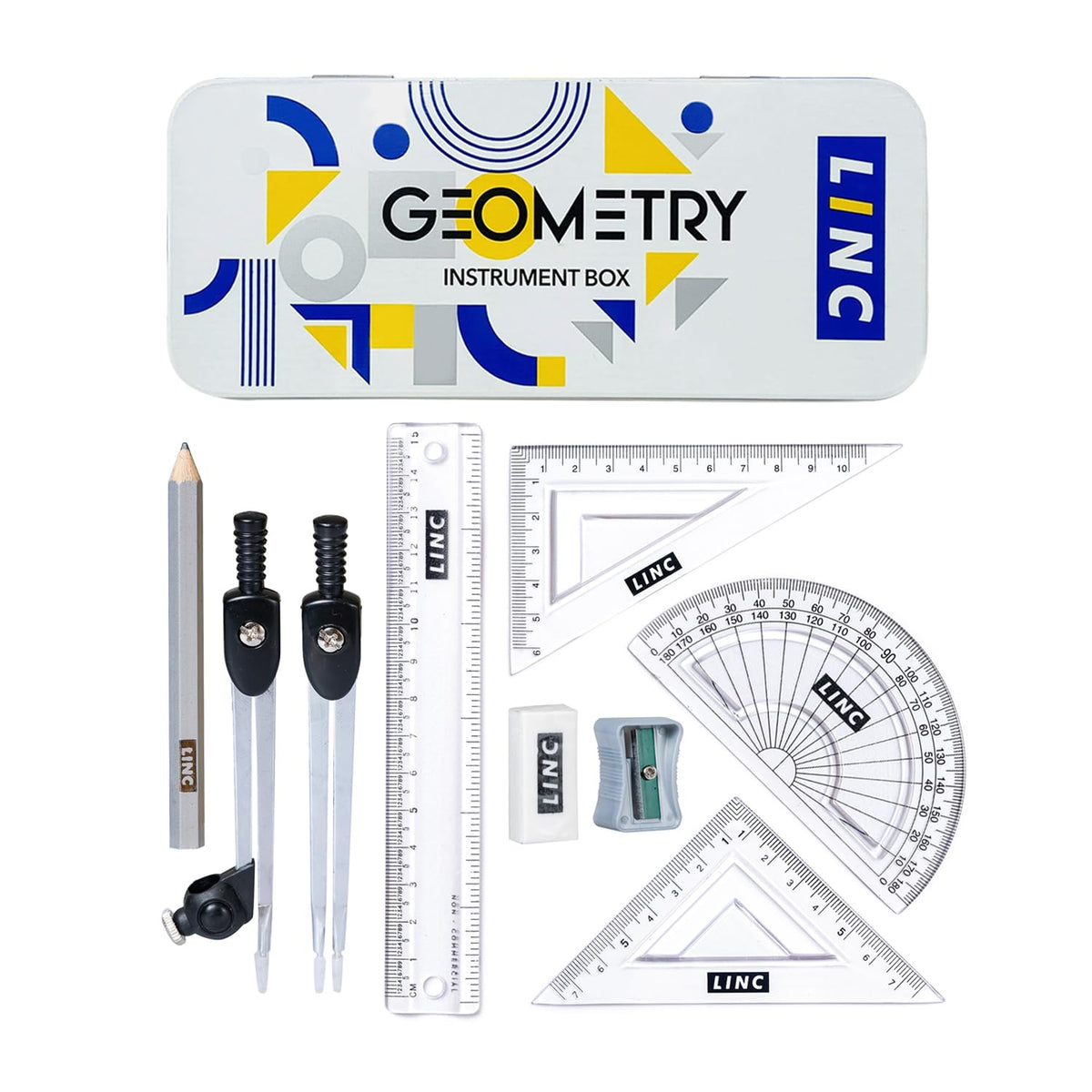 Linc Mathematical Rust Resistant Geometry Box|Pack of 1
