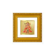 DIVINITI Hanuman Gold Plated Wall Photo Frame, Table Décor| DG Frame 101 Size 1A and 24K Gold Plated Foil| Religious Photo Frame Idol For Pooja, Gifts Items (10 CM X 10 CM)